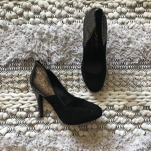 🖤Black and silver heels